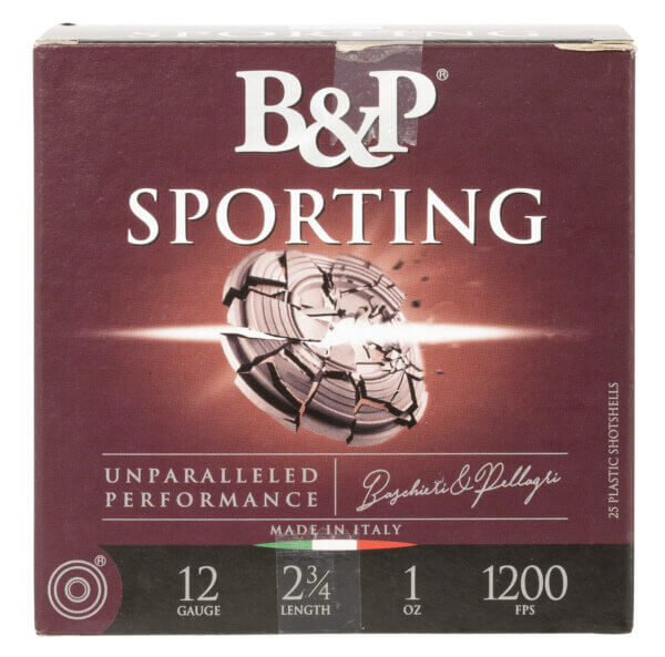 B&P 12B1SCL7 Sporting Clay  12 Gauge 2.75 1 oz 7.5 Shot 25rd Box”