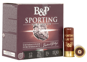 B&P 12B1SCL8 Sporting Clay  12 Gauge 2.75 1 oz 8 Shot 25rd Box”
