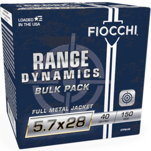 Fiocchi 57FMJ40 Range Dynamics Pistol 5.7x28mm 41 gr Full Metal Jacket (FMJ) 150rd Box