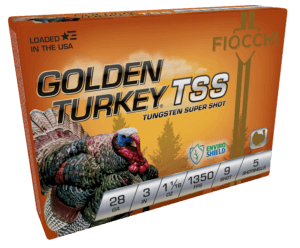 Fiocchi 283TSS9 Golden Turkey TSS 28 Gauge 3″ 1 1/16 oz 9 Shot 5rd Box