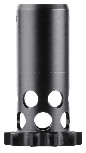 Mdt Sporting Goods Inc 103516BLK Elite Muzzle Brake  30 Cal (7.62mm)  Black Steel  3 Port  5/8-24 tpi”