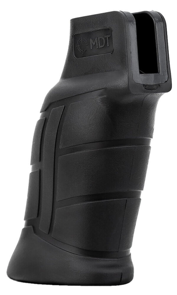 Mdt Sporting Goods Inc 103419BLK Elite Pistol Grip Black Polymer Integrated Palm Swell Fits AR Platform