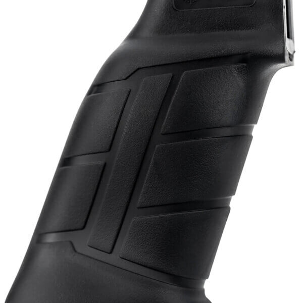 Mdt Sporting Goods Inc 103419BLK Elite Pistol Grip Black Polymer Integrated Palm Swell Fits AR Platform