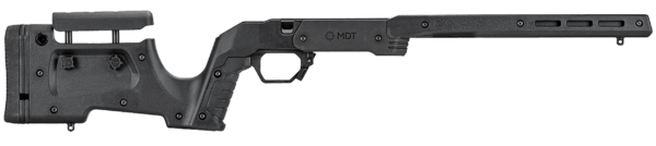Mdt Sporting Goods Inc 105051BLK XRS Chassis Black Aluminum Core with Polymer Panels Adj. Cheekrest M-LOK Forend Interchangeable Grips AICS Mag Compatible Fits CZ 457