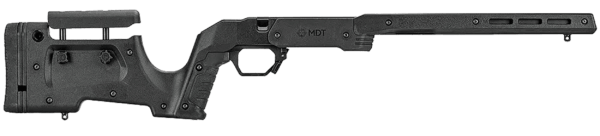 Mdt Sporting Goods Inc 104691BLK XRS Chassis Black Aluminum Core with Polymer Panels Adj. Cheekrest M-LOK Forend Interchangeable Grips AICS Mag Compatible Fits Short Action Remington 700