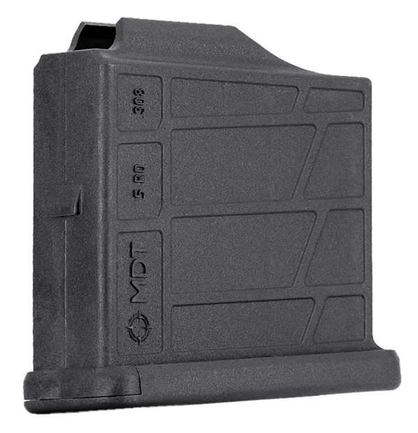 Mdt Sporting Goods Inc 105026BLK AICS Magazine 5rd Extended 308/6.5 Creedmoor Short Action Black Polymer Fits Some Chassis/Bottom Metal (MDT XLR KRG GRS CDI Pacific Tool & Gauge)