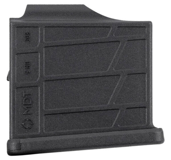 Mdt Sporting Goods Inc 105026BLK AICS Magazine 5rd Extended 308/6.5 Creedmoor Short Action Black Polymer Fits Some Chassis/Bottom Metal (MDT XLR KRG GRS CDI Pacific Tool & Gauge)