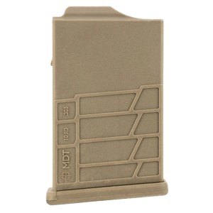 Mdt Sporting Goods Inc 104447FDE AICS Magazine 10rd Extended 308/6.5 Creedmoor Short Action FDE Polymer Fits Some Chassis/Bottom Metal (MDT XLR KRG GRS CDI Pacific Tool & Gauge)
