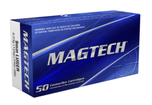 Magtech 9B Range/Training Target 9mm Luger 124 gr Full Metal Jacket (FMJ) 50rd Box