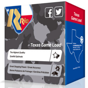 Rio Ammunition TGHV366TX Texas Game Load High Velocity 12 Gauge 2.75″ 1 1/4 oz 6 Shot 25rd Box