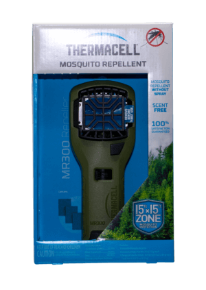 Thermacell MR300G MR300 Portable Repeller Olive Effective 15 ft Odorless Scent Repels Mosquito Effective Up to 12 hrs