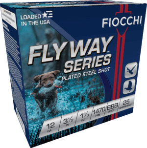 Fiocchi 123ST4 Flyway Waterfowl 12 Gauge 3″ 1 1/8 oz 4 Shot 25rd Box