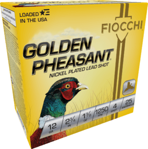 Fiocchi 12GP5 Golden Pheasant Extrema 12 Gauge 2.75″ 1 3/8 oz 5 Shot 25rd Box