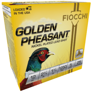 Fiocchi 12GP4 Golden Pheasant Extrema 12 Gauge 2.75″ 1 3/8 oz 4 Shot 25rd Box