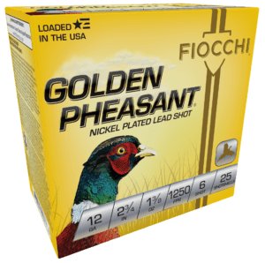 Fiocchi 12GPX4 Golden Pheasant Extrema 12 Gauge 2.75″ 1 3/8 oz 4 Shot 25rd Box