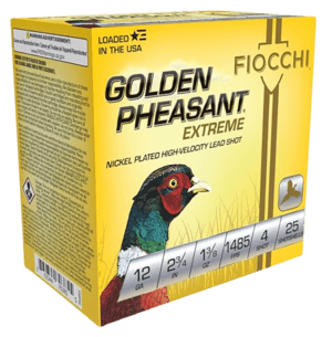 Fiocchi 12GP6 Golden Pheasant Extrema 12 Gauge 2.75″ 1 3/8 oz 6 Shot 25rd Box