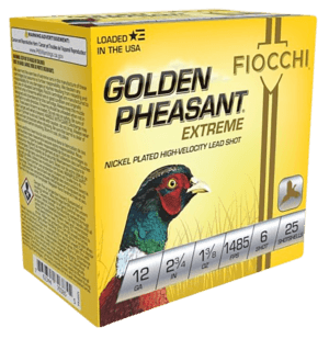 Fiocchi 123GP4 Golden Pheasant Extrema 12 Gauge 3″ 1 3/4 oz 4 Shot 25rd Box
