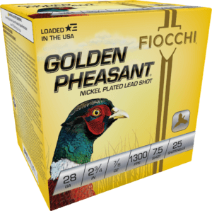 Fiocchi 28GP6 Golden Pheasant Extrema 28 Gauge 2.75″ 7/8 oz 6 Shot 25rd Box