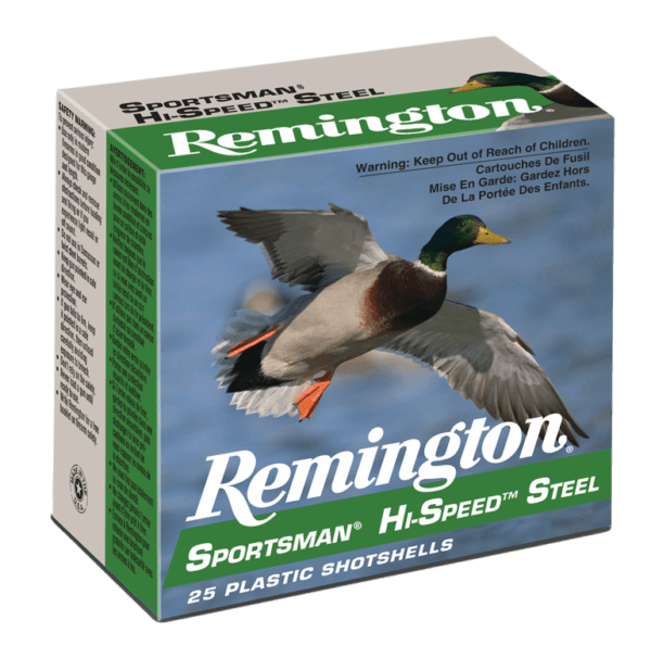 Remington Ammunition 20936 Sportsman Hi-Speed Waterfowl 12 Gauge 2.75″ 1 1/8 oz 4 Shot 25rd Box