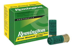 Remington Ammunition 26676 Nitro Magnum Upland 12 Gauge 2.75″ 1 1/2 oz 2 Shot 25rd Box