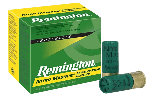 Remington Ammunition 26678 Nitro Magnum Upland 12 Gauge 2.75″ 1 1/2 oz 4 Shot 25rd Box