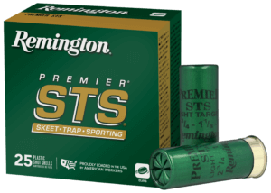 Remington Ammunition 20116 Premier STS Target Load 12 Gauge 2.75″ 1 1/8 oz 9 Shot 25rd Box