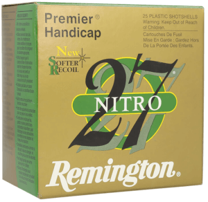 Remington Ammunition 20222 Premier Nitro 27 Handicap Load 12 Gauge 2.75″ 1 1/8 oz 1235 fps 7.5 Shot 25rd Box