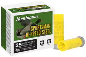 Remington Ammunition 20009 Sportsman Hi-Speed Waterfowl 20 Gauge 2.75″ 3/4 oz 7 Shot 25rd Box