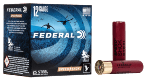 Federal WF1334 Speed-Shok Waterfowl 12 Gauge 3.50″ 1 3/8 oz 4 Shot 25rd Box