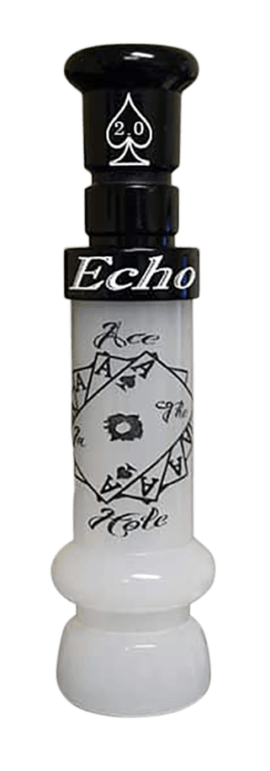 Echo Calls 90023 Ace in The Hole Open Call Single Reed Mallard Sounds Attracts Ducks Black/Pearl Acrylic