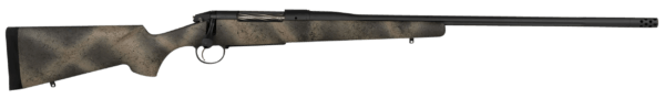 Bergara Rifles BPR3365 Premier Highlander 6.5 Creedmoor 4+1 24″ Omni Muzzle Brake/Threaded Barrel Sniper Gray Cerakote Woodland Camo Grayboe Stock