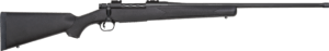 Mossberg 28130 Patriot 7mm Rem Mag 3+1 24″ Threaded/Fluted Barrel w/Recessed Match Crown Matte Blued Metal Finish Spiral Fluted Bolt Walnut Stock Drop Box Magazine Adjustable LBA Trigger