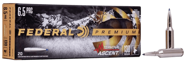 Federal P65PRCTA1 Premium Hunting 6.5 PRC 130 gr Terminal Ascent 20rd Box