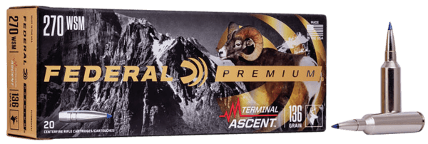 Federal P270WSMTA1 Premium Terminal Ascent 270 WSM 136 gr Terminal Ascent 20rd Box