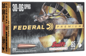 Federal P3006SS1 Premium Hunting 30-06 Springfield 165 gr Swift Scirocco II 20rd Box