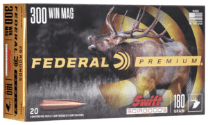 Federal P300WSS1 Premium 300 Win Mag 180 gr Swift Scirocco II 20rd Box