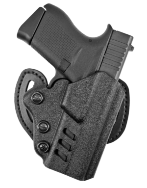 DeSantis Gunhide 042KA8BZ0 Facilitator OWB Black Kydex Belt Slide Fits Glock 43/43X Right Hand