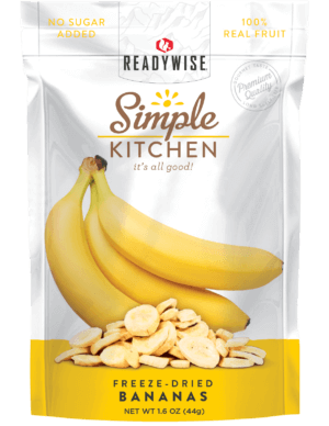 ReadyWise SK05008 Simple Kitchen Freeze Dried Fruit Peaches 1 Serving Pouch 6 Per Case