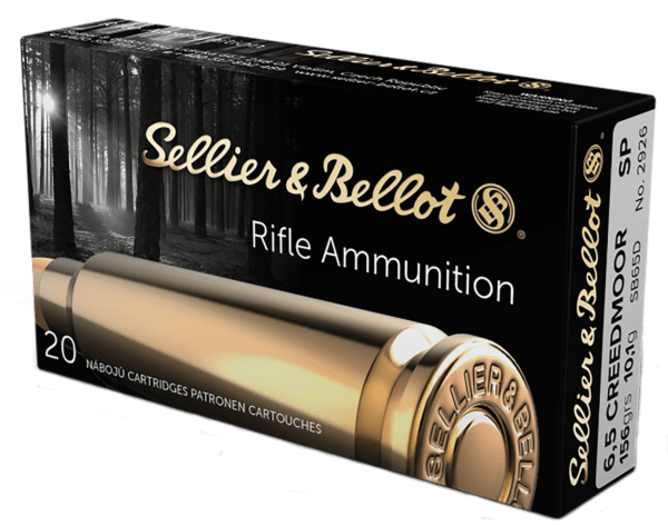 Sellier & Bellot SB65D Rifle  6.5 Creedmoor 156 gr Soft Point 20rd Box