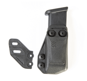 Blackhawk 416A01BK Stache IWB Belt Clip Screw Mount 1.5 Belt Black Polymer Ambidextrous”