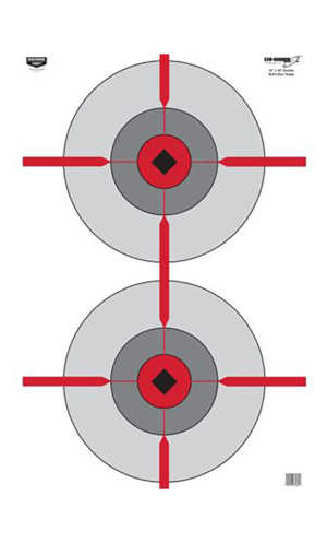 Birchwood Casey 37071 EZE-Scorer Circle Drill Circles w/ Shapes & Numbers Paper Target 23″ x 35″ 100 Per Pkg