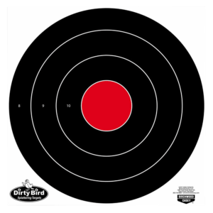 Birchwood Casey 35270 Dirty Bird Sight-In Bullseye Tagboard Target 12″ 100 Per Pkg