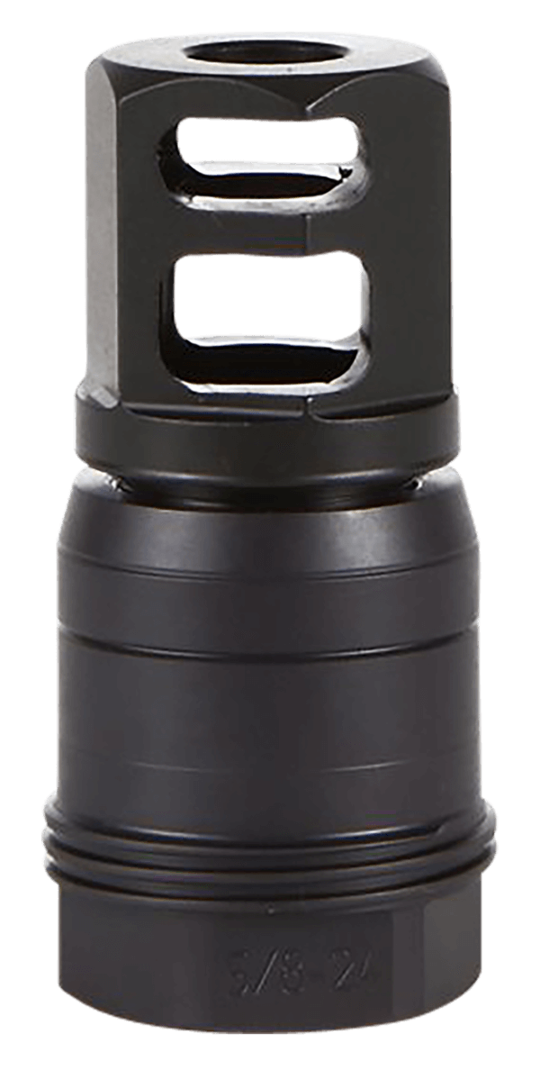 Sig Sauer SL76258X2490DEGM Clutch-Lok QD Muzzle Brake Black Stainless Steel with 5/8 24 tpi Threads for 7.62mm 90 Degree Taper”