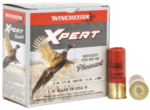 Winchester Ammo WEXP2034 Xpert Pheasant Lead Free High Velocity 20 Gauge 3″ 1 oz 1330 fps 4 Shot 25rd Box
