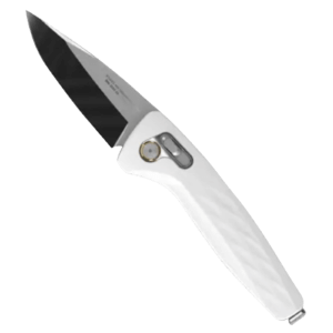 S.O.G SOG12730557 One-Zero XR 3.10″ Folding Plain Black Chrome Cryo CPM S35VN Steel Blade/ White Sculpted Aluminum Handle