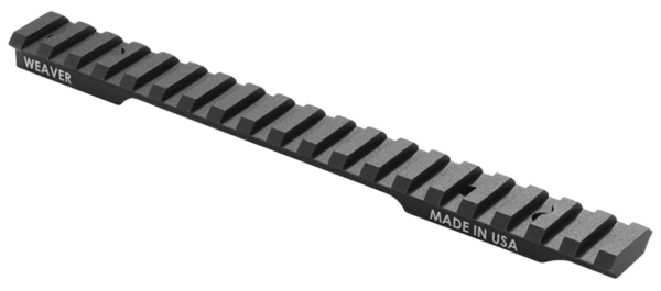 Weaver Mounts 99611 Multi-Slot Extended Matte Black Anodized Aluminum Fits Savage Axis I/II 8-40 Post 6/2021 20 MOA