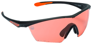 Beretta USA OC031A2354039FUNI Clash Shooting Glasses Scarlet Lens Black with Orange Accents Frame