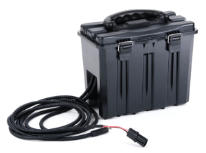 Spartan SCBATBX12V1 Camera Battery Box Compatible With 12 Volt Battery Black