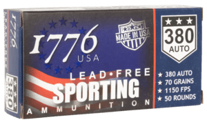 1776 USA 1776040115 Lead Free Sporting 40 S&W 115 gr Lead Free Ball 50rd Box