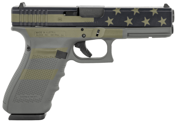 Glock PG2050204OP G20 Gen4 10mm Auto 4.61″ Barrel 15+1 Operator Flag Cerakote Frame & Slide Reversible Mag. Catch Safe Action Trigger
